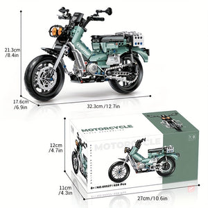 OLIVOVÁ MOTOCYKEL V RETRO STYLU | 628 dílků