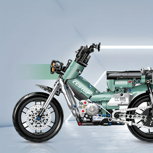 OLIVOVÁ MOTOCYKEL V RETRO STYLU | 628 dílků