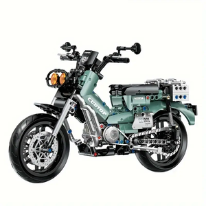 OLIVOVÁ MOTOCYKEL V RETRO STYLU | 628 dílků
