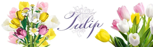 BOUQUET OF TULIPS WITH VASE | 1250 pieces