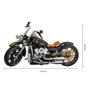 PIĘKNY MOTOCYKL W STYLU RETRO | 445 elementów