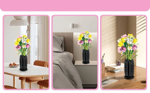 BOUQUET OF TULIPS WITH VASE | 1250 pieces
