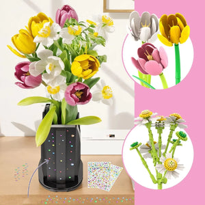 BOUQUET OF TULIPS WITH VASE | 1250 pieces