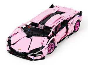 RŮŽOVÉ SPORTOVNÍ AUTO | 1280 dílků