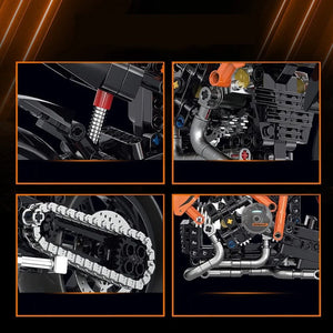 ORANGE MOTORCYCLE 1:8 | 579 pieces