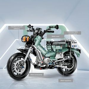 OLIVOVÁ MOTOCYKEL V RETRO STYLU | 628 dílků